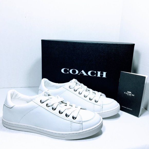 Coach Shoes - NIB - Coach Porter Leather Sneaker in Chalk